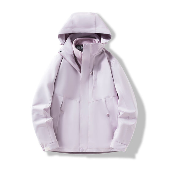 Herren Minimalistische City-Outdoorjacke mit verschweißten Nähten, verstellbarer Kapuze und Thermofutter Nord Taschen