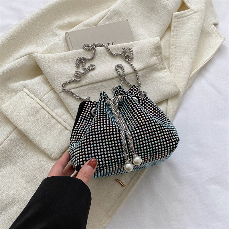 Damen elegante Beuteltasche mit Strassverzierungen Nord Taschen