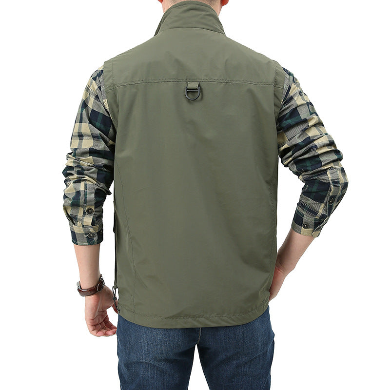 Herren Angler- und Fotoweste mit vielseitigen Taschen und praktischem Verschluss Nord Taschen