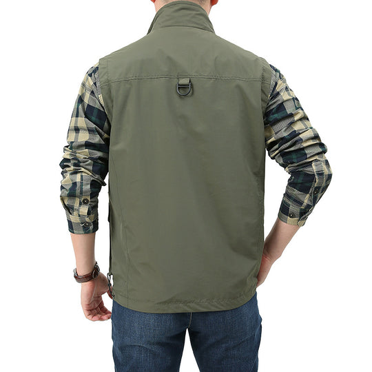 Herren Angler- und Fotoweste mit vielseitigen Taschen und praktischem Verschluss Nord Taschen