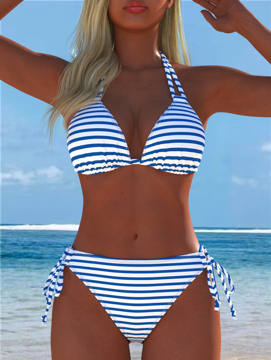 Damen Bikini-Set mit verspieltem Schnitt und trendigem Mustermix Nord Taschen