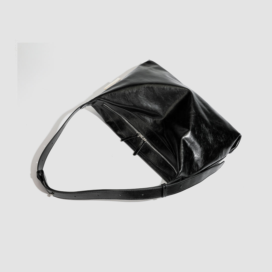 Damen Hobo-Tasche mit elegantem Kordelzug und strukturiertem Kunstleder Nord Taschen