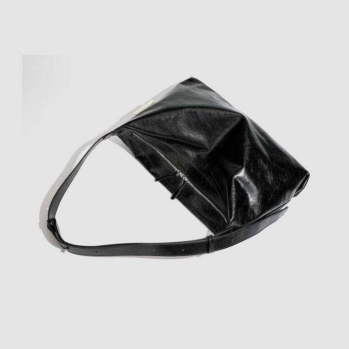 Damen Hobo-Tasche mit elegantem Kordelzug und strukturiertem Kunstleder Nord Taschen