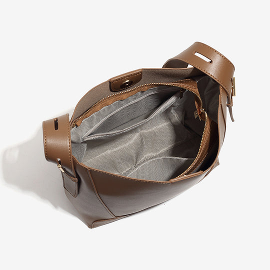 Damen Hobo-Tasche aus hochwertigem Kunstleder mit praktischem Innenraum Nord Taschen