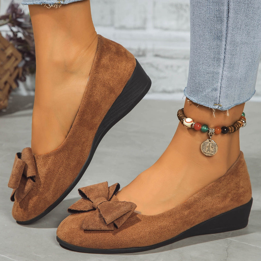 Damen modische und komfortable Ballerinas mit Glitzerelementen