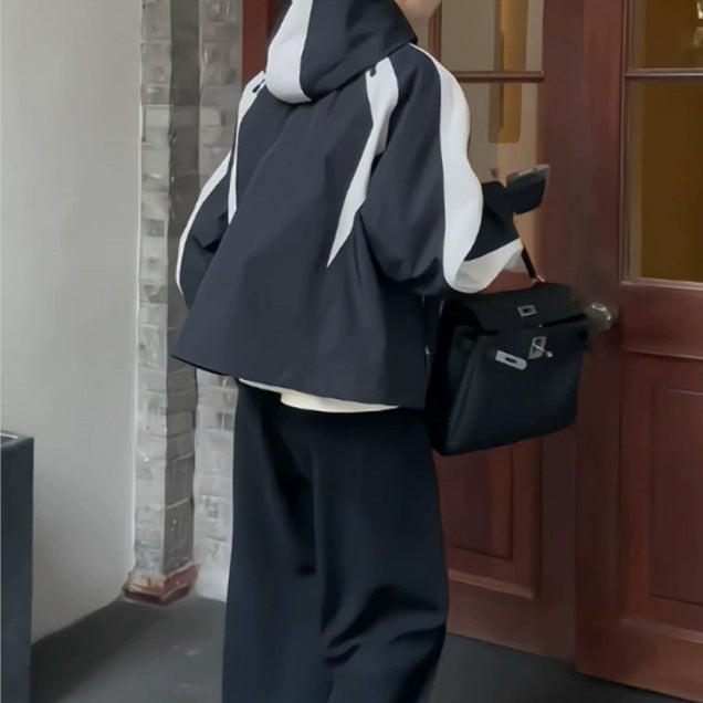Damen Urbanes Übergangsjacke mit hohem Kragen Nord Taschen
