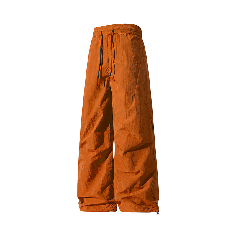 Unisex Weite technische Nylon-Hose mit Kordelzug und verstellbarem Saum Nord Taschen