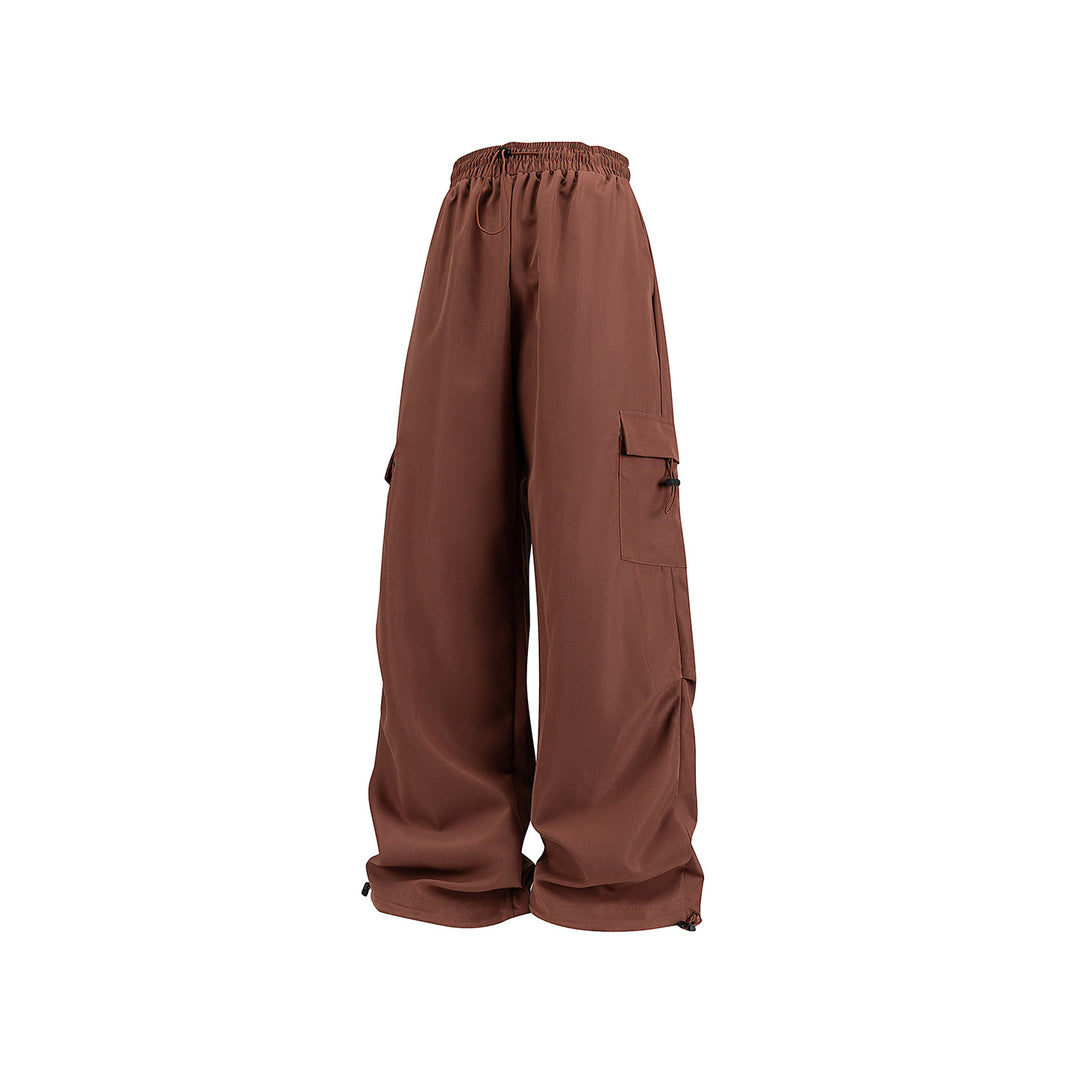 Herren Weite technische Cargo‑Hose mit Tunnelzugbund, Mehrfachtaschen und Kordelzugabschluss Nord Taschen