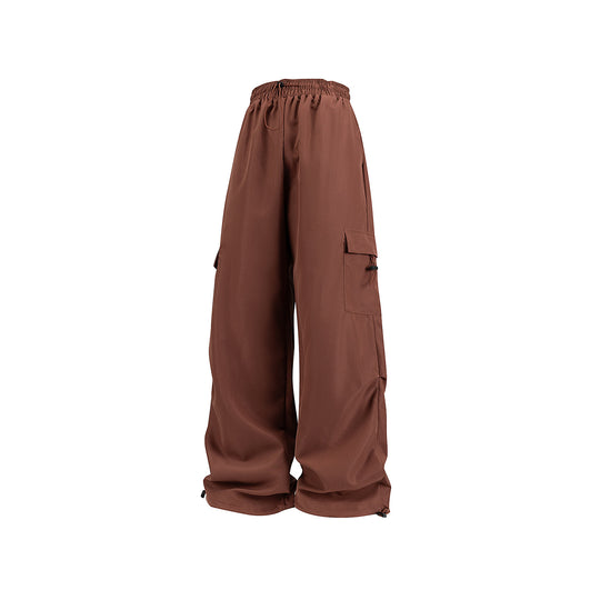 Herren Weite technische Cargo‑Hose mit Tunnelzugbund, Mehrfachtaschen und Kordelzugabschluss Nord Taschen