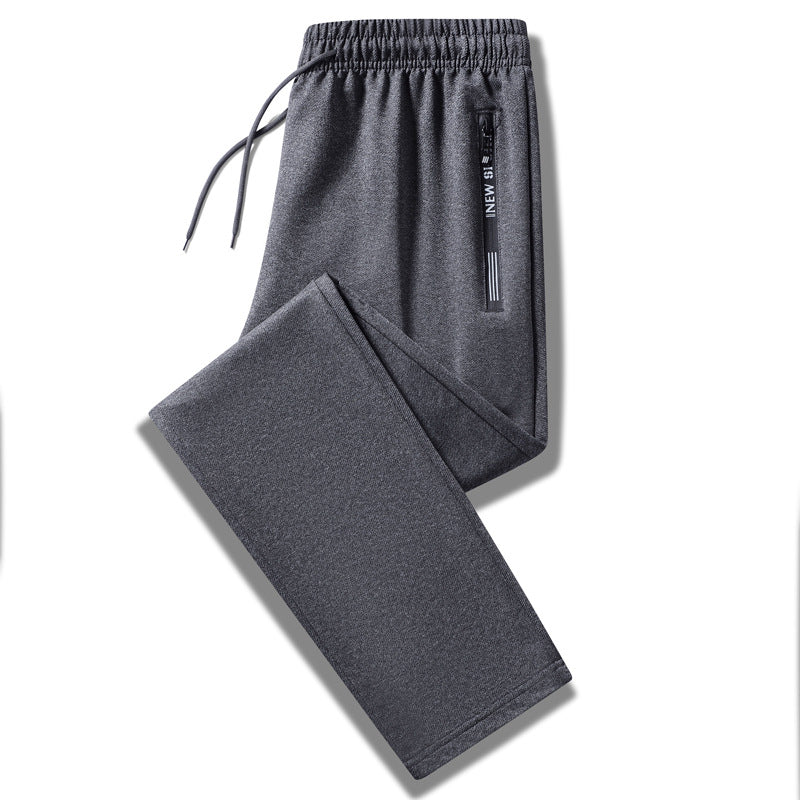 Herren Sportliche Trainingshose mit elastischem Tunnelzugbund, Reißverschlusstasche und glattem Performance‑Material Nord Taschen