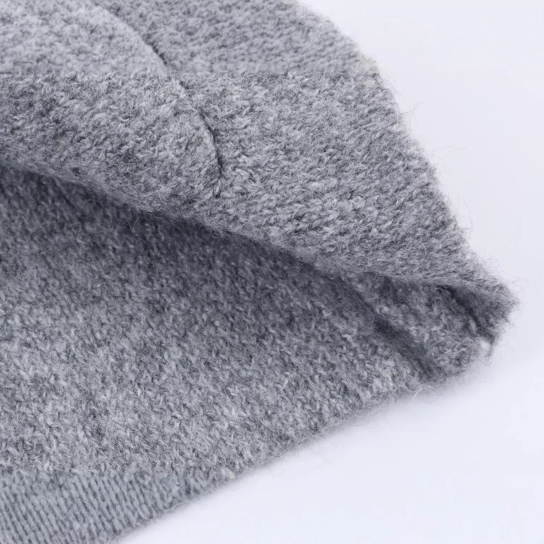 Damen Kurzer Wollmix-Cardigan-Mantel mit Schalkragen und Schmucksteinapplikationen Nord Taschen