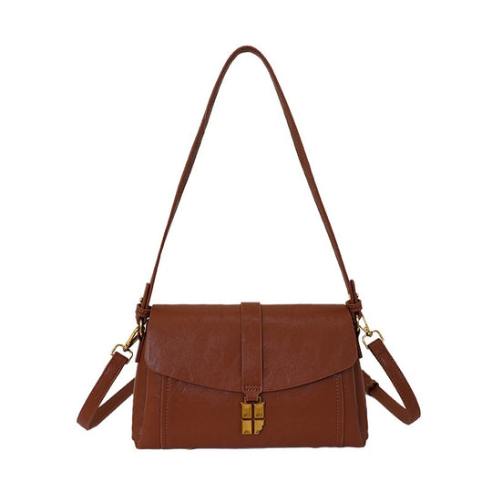 Damen Umhängetasche mit elegantem Klappverschluss und abnehmbarem Schulterriemen Nord Taschen