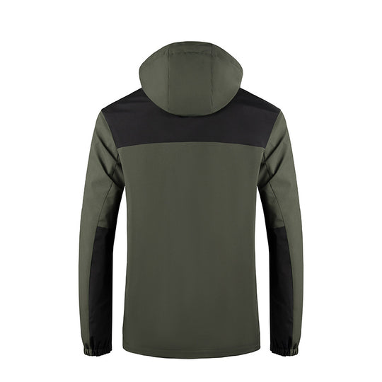 Herren Wind- und Wasserabweisende Softshelljacke mit Kapuze und verdecktem Reißverschluss Nord Taschen