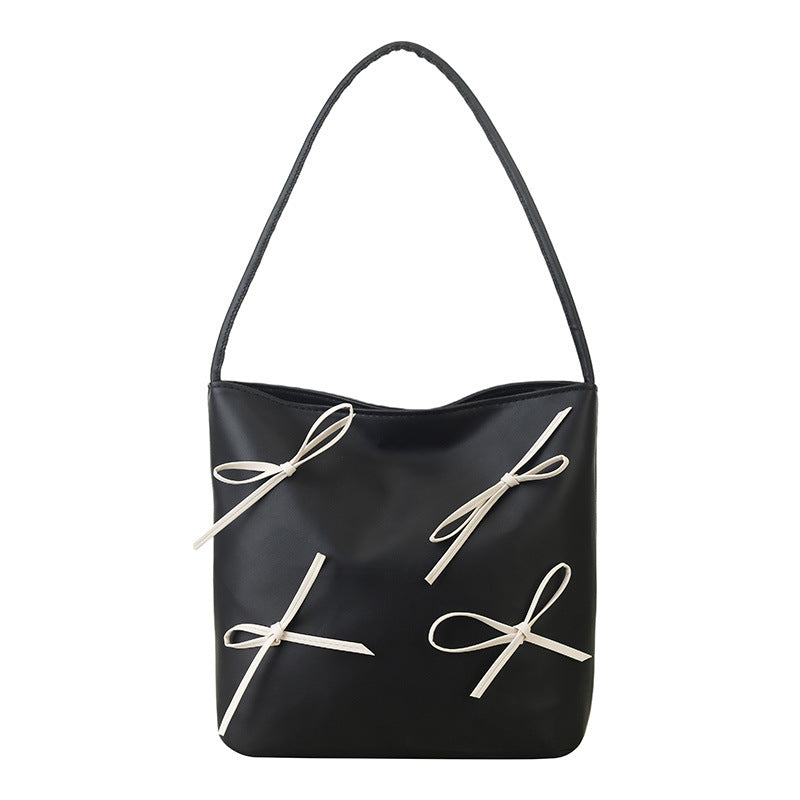 Damen Henkeltasche mit dekorativen Schleifendetails Nord Taschen