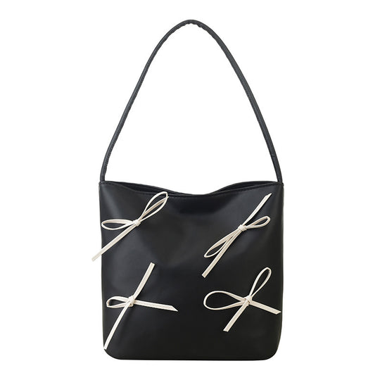 Damen Henkeltasche mit dekorativen Schleifendetails Nord Taschen