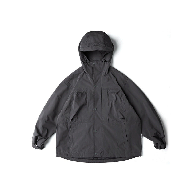 Unisex Wasserabweisende Oversize-Parka-Jacke mit Kapuze und Multifunktions-Taschen Nord Taschen