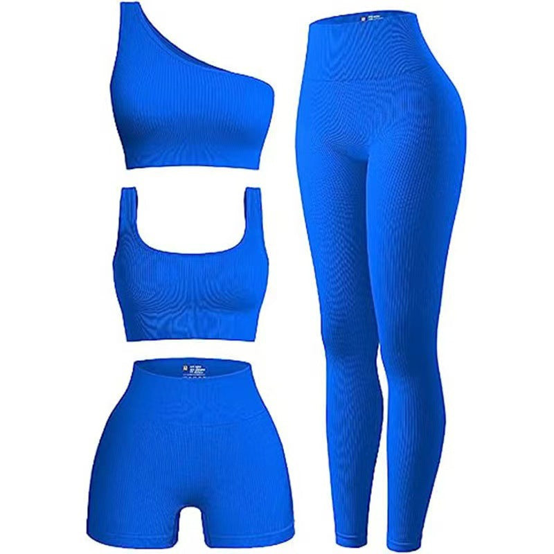 Damen Sportliches 3-teiliges Set mit trendigen Oberteilen und Leggings Nord Taschen