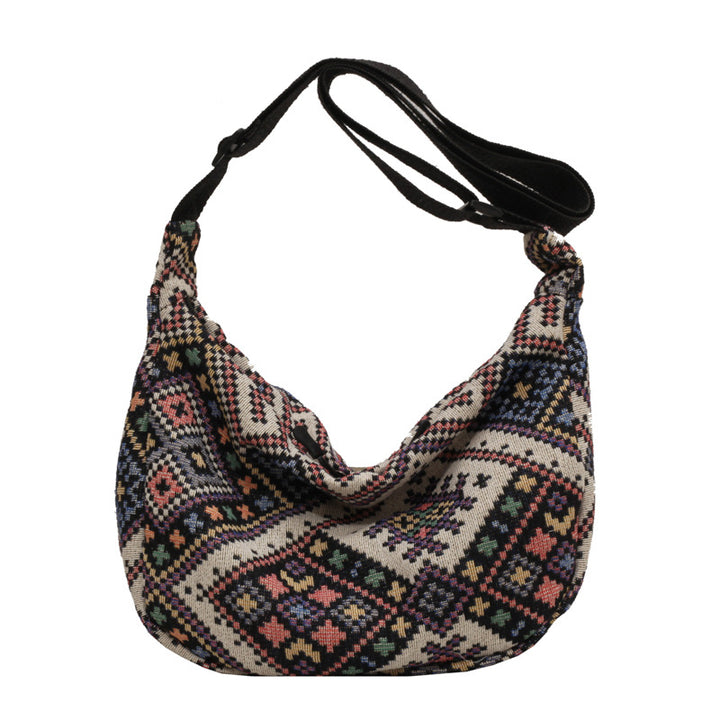 Damen Hobo-Tasche mit buntem geometrischem Muster Nord Taschen
