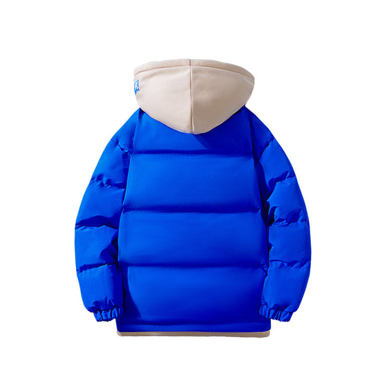 Damen Zweilagige gesteppte Kapuzenjacke mit kontrastfarbener Kapuze, Kordelzug und elastischen Bündchen Nord Taschen