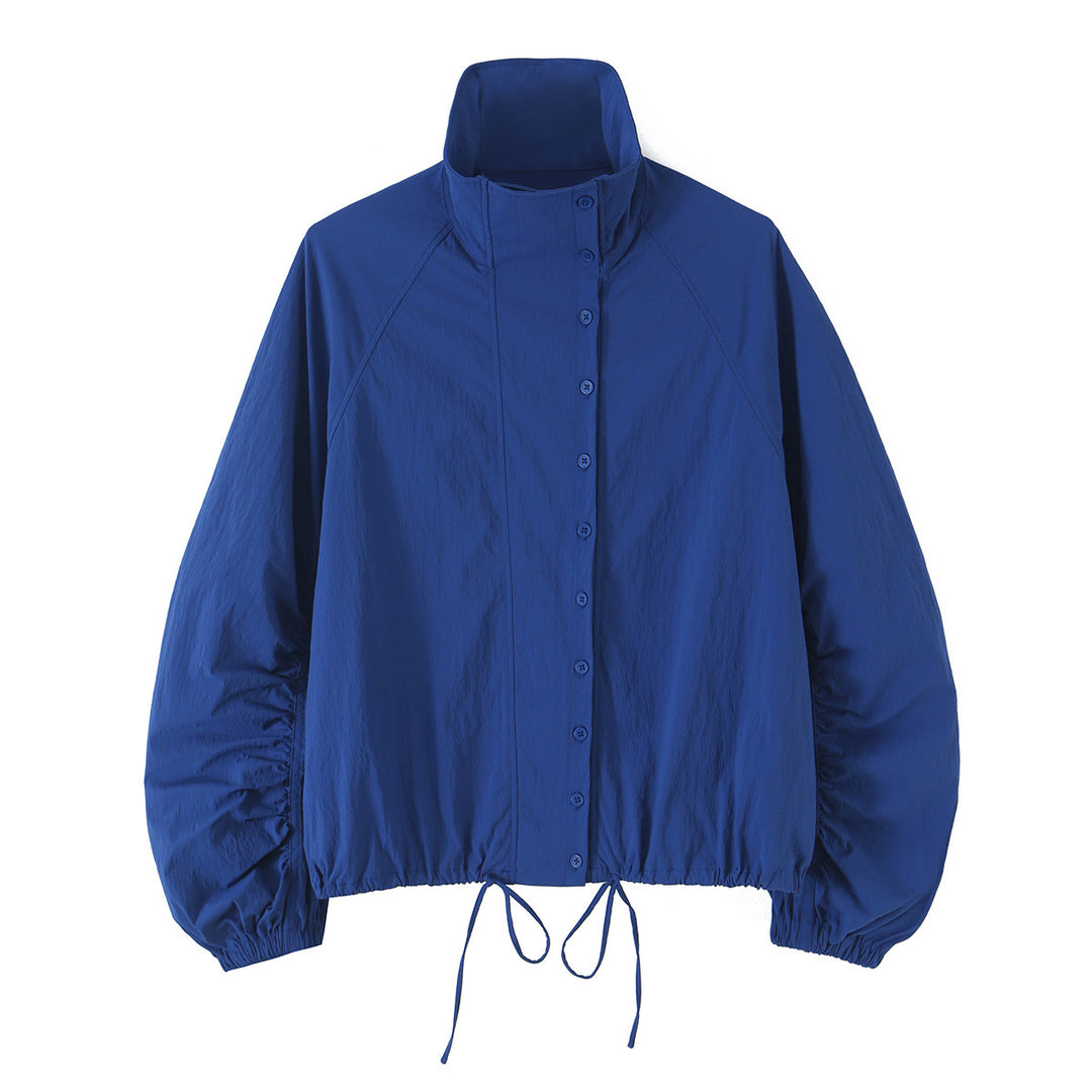 Damen Leichte wattierte Windjacke mit Stehkragen und Polka‑Dot‑Print Nord Taschen