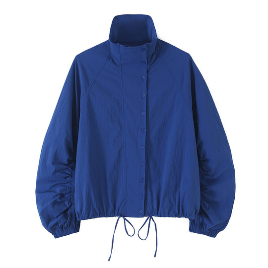 Damen Leichte wattierte Windjacke mit Stehkragen und Polka‑Dot‑Print Nord Taschen