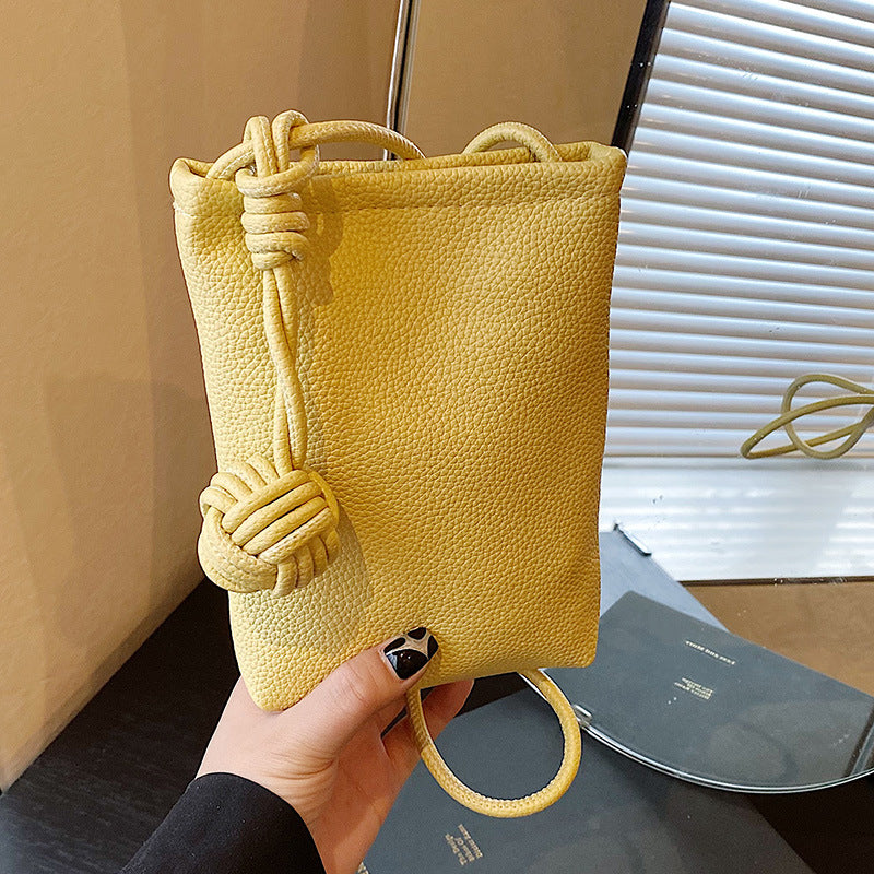 Damen Handytasche mit knotenverschlossenem Tragegurt Nord Taschen