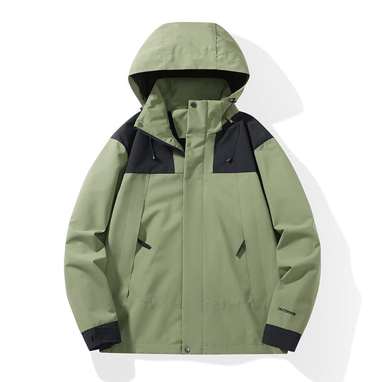 Herren Wetterfester Shell-Parka mit verstellbarer Kapuze und verdeckten Reißverschlüssen Nord Taschen