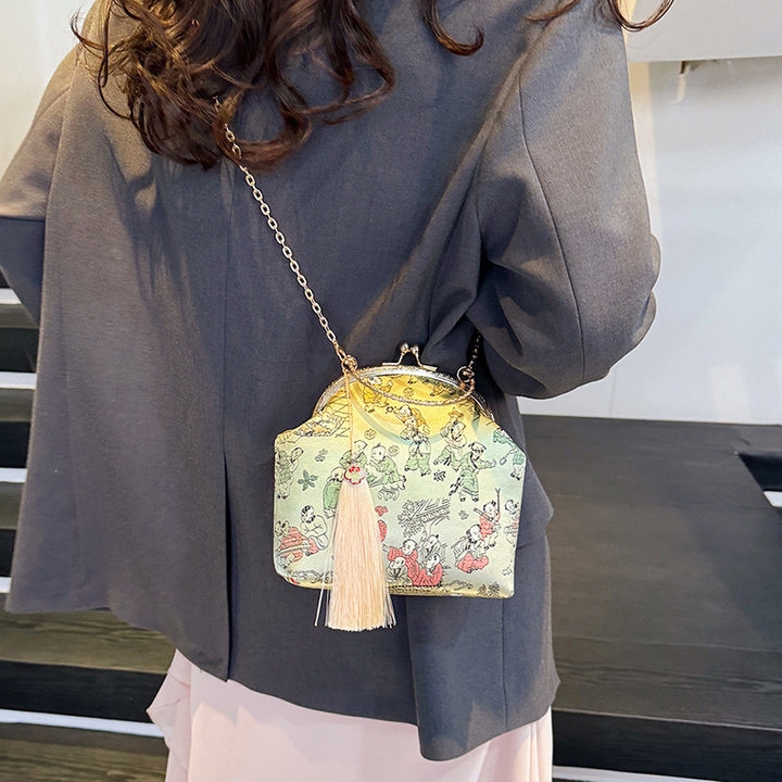 Damen elegante Umhängetasche mit verspieltem Design Nord Taschen