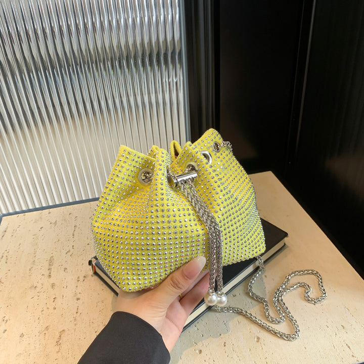 Damen elegante Beuteltasche mit glänzenden Strassdetails Nord Taschen