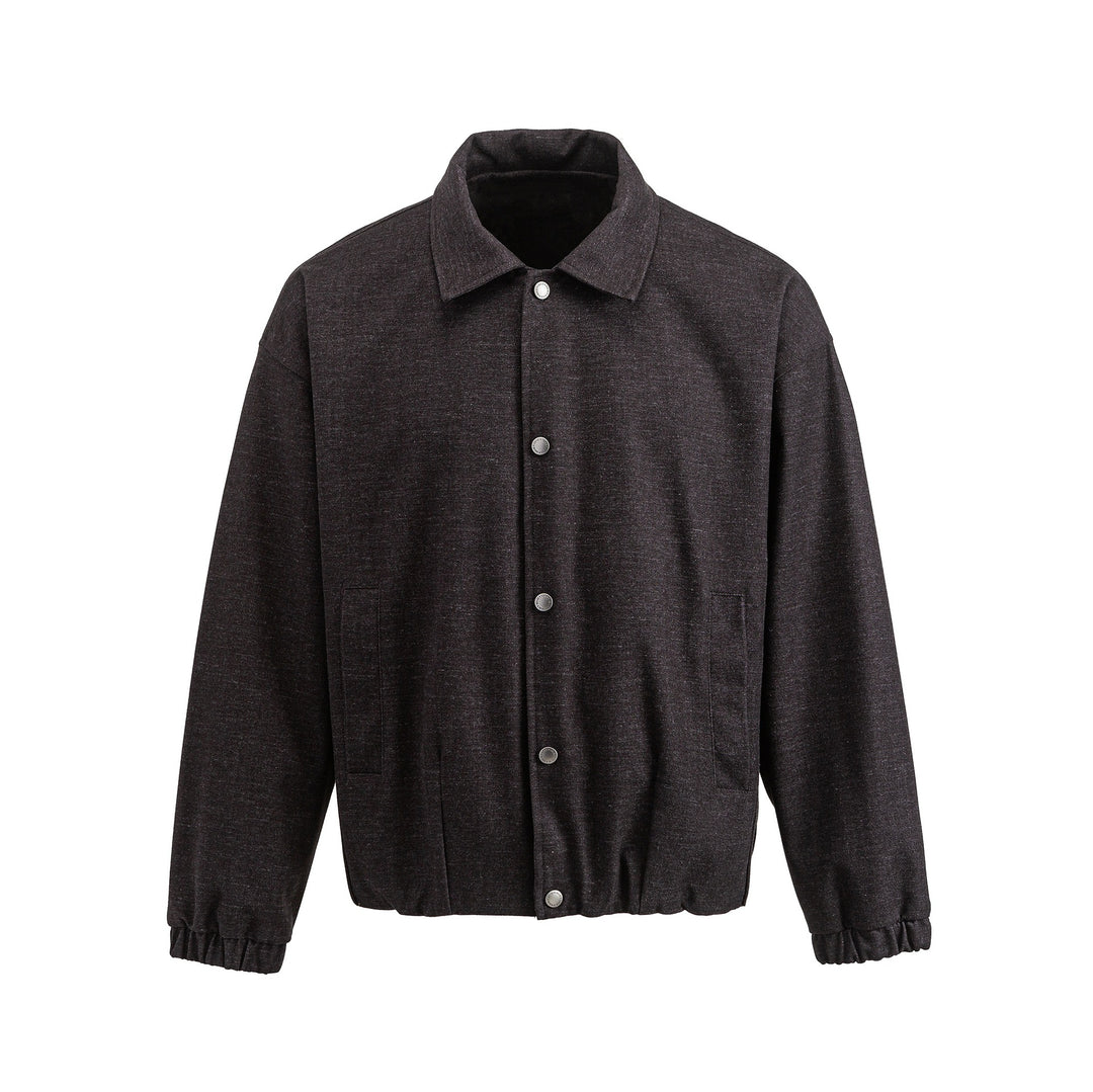 Herren Kurz geschnittener Wollmix‑Blouson mit verdeckter Druckknopfblende Nord Taschen