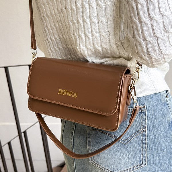 Damen Umhängetasche mit hochwertigem Kunstleder und elegantem Klappenverschluss Nord Taschen