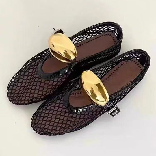 Damen Netzschuhe mit verstellbarem Riemen und atmungsaktivem Obermaterial