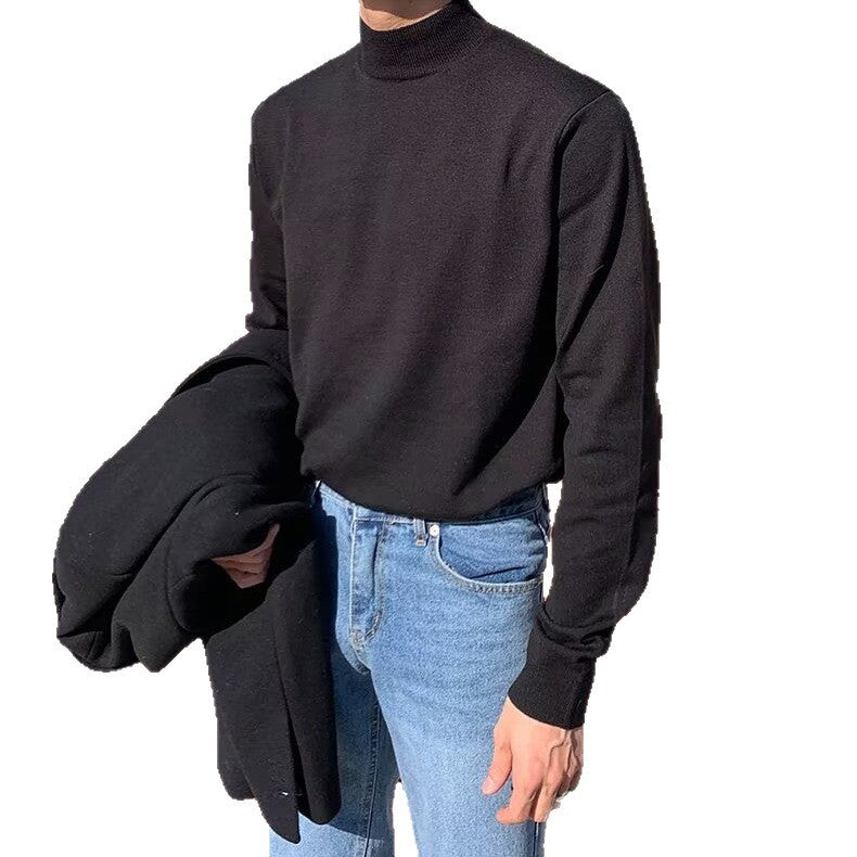 Herren Eleganter Pullover mit Mock-Neck Nord Taschen