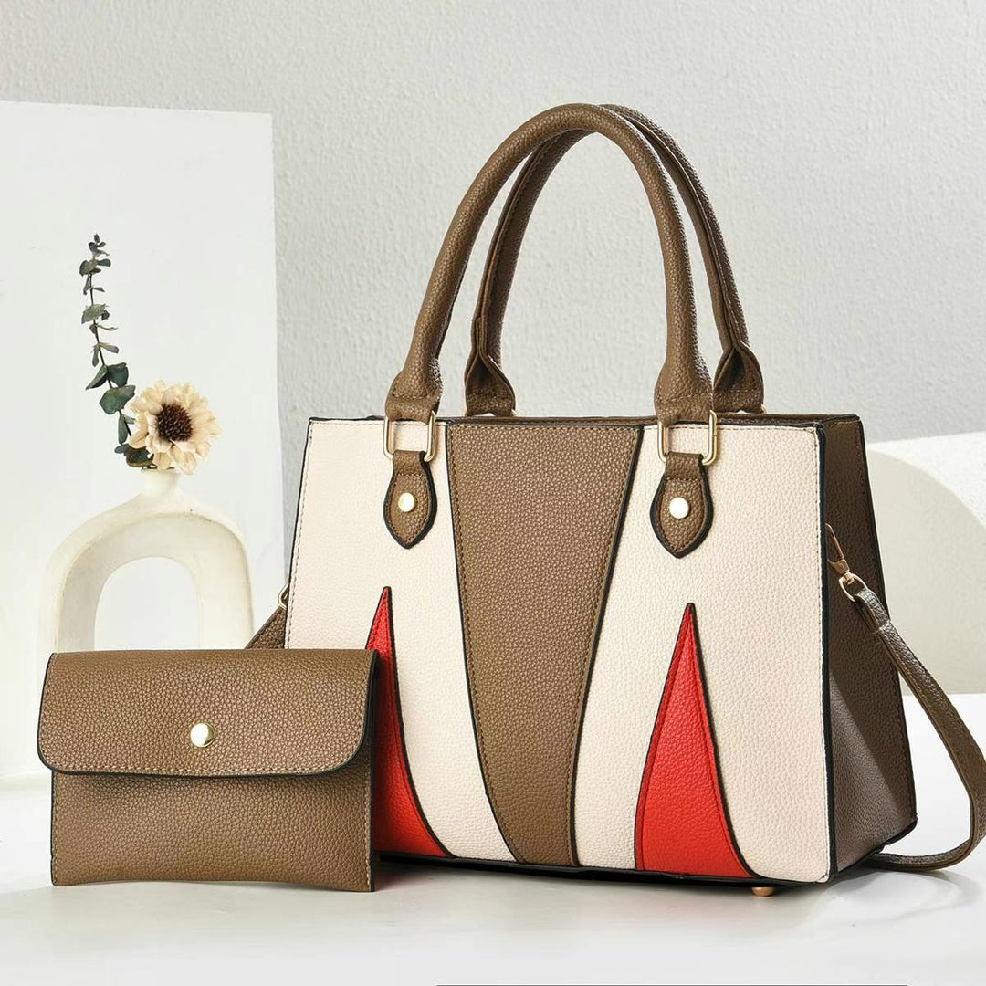 Damen modische Handtasche im modernen Design mit abnehmbarer Mini-Clutch Nord Taschen