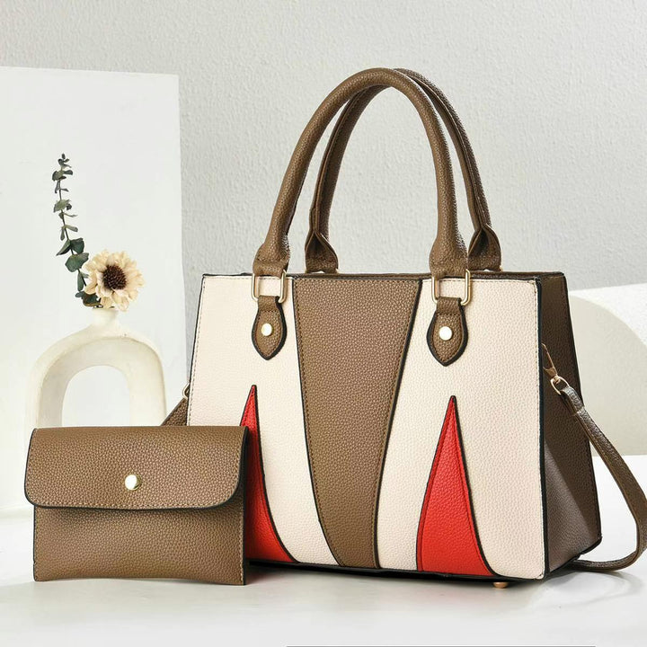 Damen modische Handtasche im modernen Design mit abnehmbarer Mini-Clutch Nord Taschen
