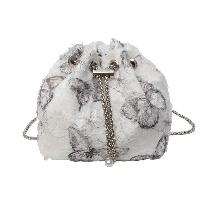 Damen trendige Tasche mit verspieltem Pelz-Detail Nord Taschen