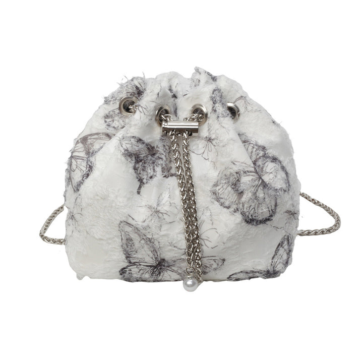 Damen trendige Tasche mit verspieltem Pelz-Detail Nord Taschen
