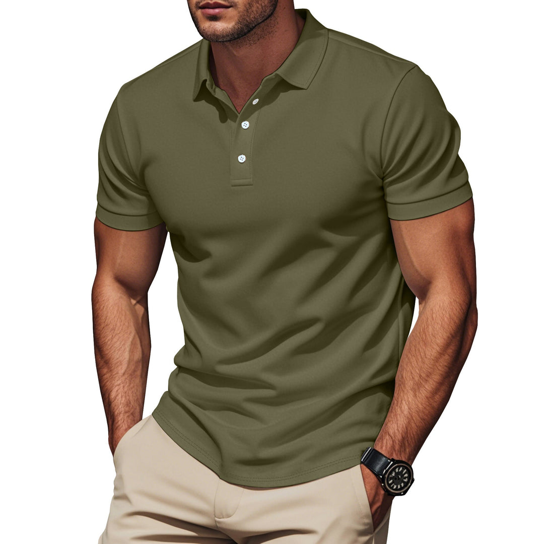 Herren nan Pima-Baumwoll-Polo mit Kentkragen, schmaler Silhouette und verstärkter Knopfleiste Nord Taschen