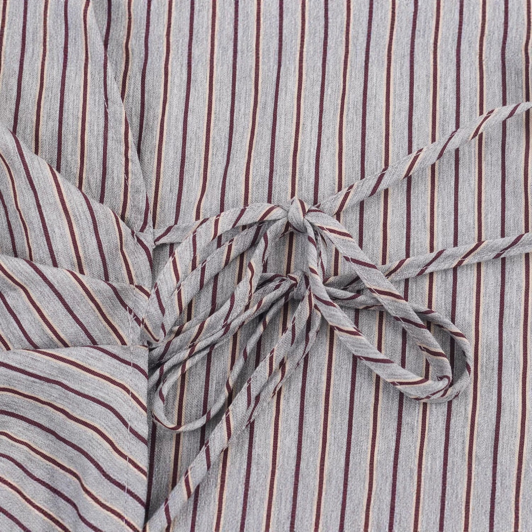 Damen Asymmetrische Wickelbluse mit Hemdkragen, seitlicher Schnürung und langen Manschettenärmeln Nord Taschen