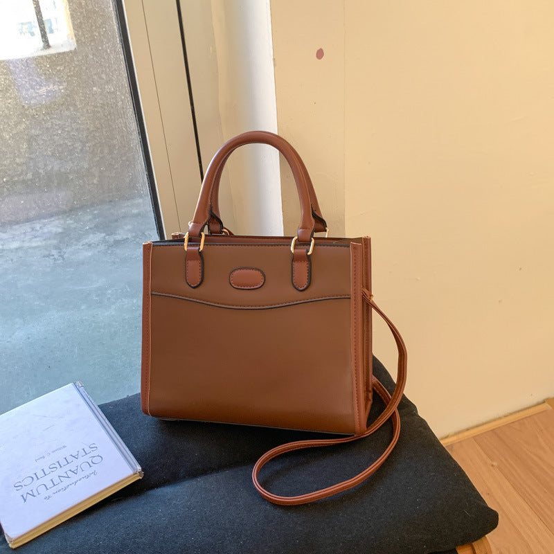 Damen elegante Ledertasche mit abnehmbarem Schulterriemen Nord Taschen