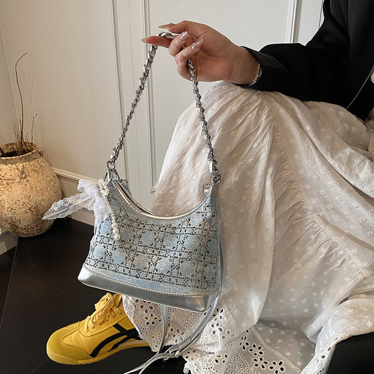 Damen modische Umhängetasche mit exquisite Applikationen Nord Taschen