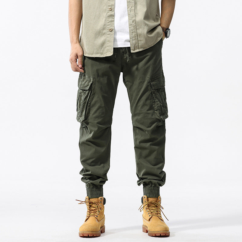 Herren Funktionale Cargo-Jogginghose mit ergonomischen Knieabnähern, Kordelbund und großvolumigen Klappentaschen Nord Taschen