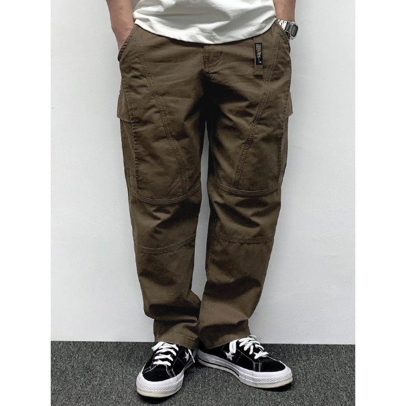 Herren Lässige Baggy-Cargo-Hose mit Knieabnähern, Multitaschen und Workwear-Details Nord Taschen