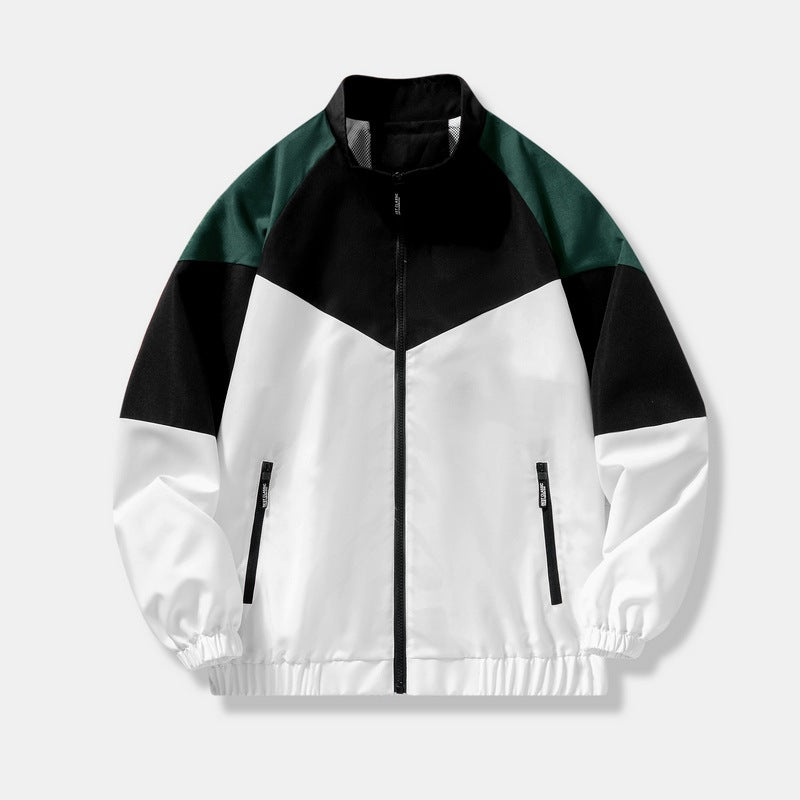 Herren Sportliche Übergangsjacke mit hohem Kragen und Reißverschluss Nord Taschen