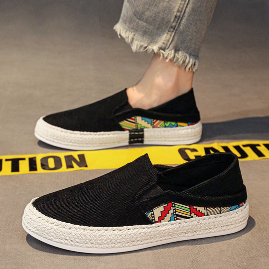 Damen Slip-On Schuhe aus strapazierfähigem Canvas