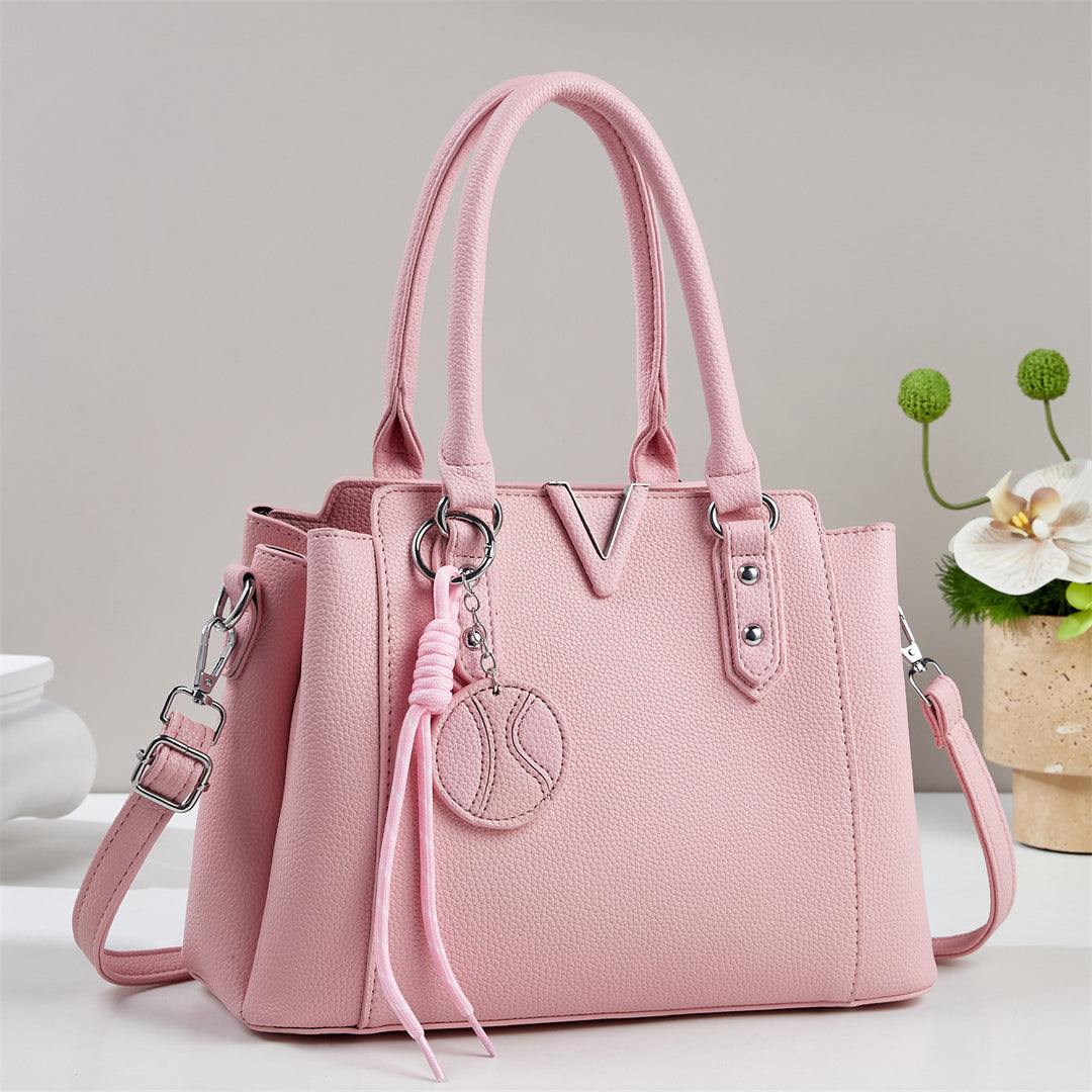 Damen elegante Henkeltasche mit abnehmbarem Schulterriemen Nord Taschen