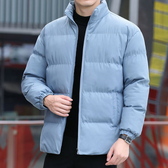 Herren Kurz geschnittene gesteppte Thermojacke mit Stehkragen, Zwei‑Wege Reißverschluss und elastischen Bündchen Nord Taschen
