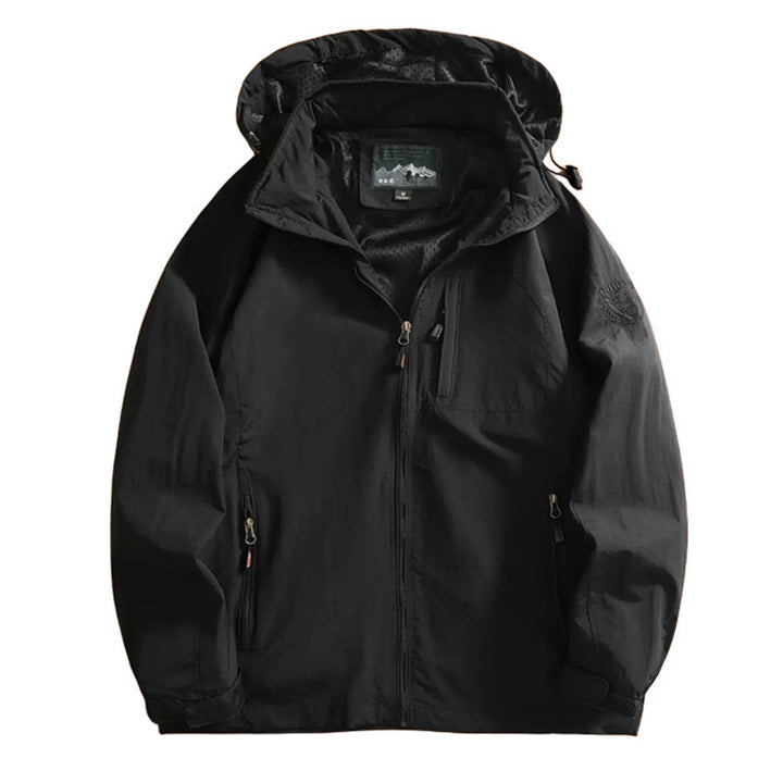 Herren  leichte Outdoorjacke Windbreaker mit wasserabweisender Beschichtung und atmungsaktivem Meshfutter Nord Taschen