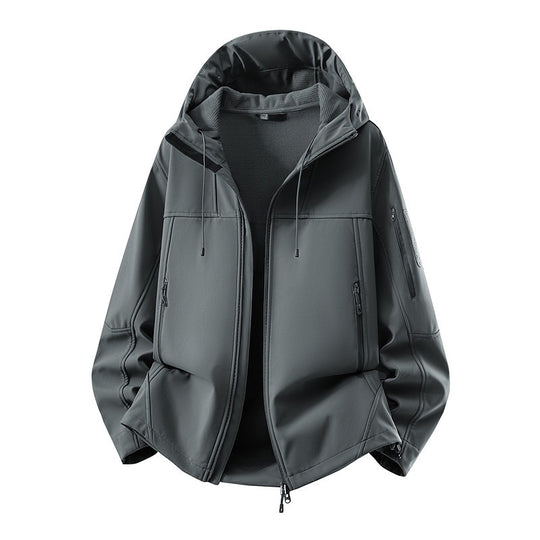 Herren Softshell-Jacke mit Fleecefutter, wasserabweisend und kapuzenverstärkung Nord Taschen