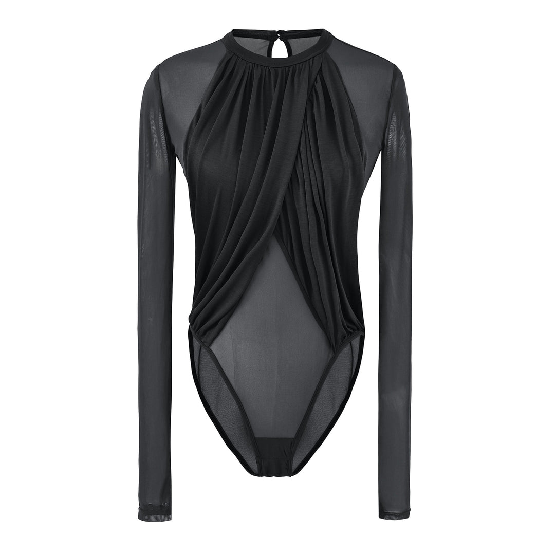 Damen Drapiertes Mesh-Body mit geraffter Vorderpartie Nord Taschen
